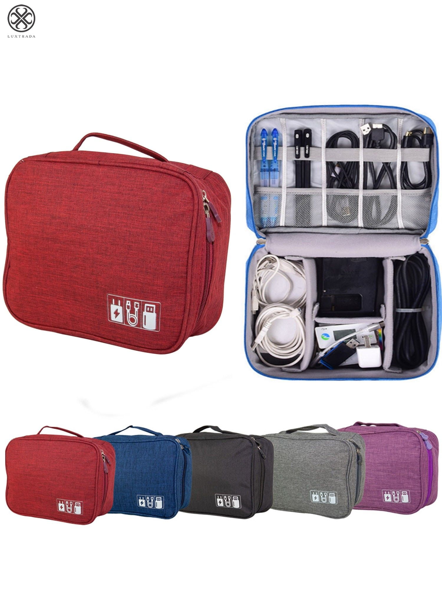 Luxtrada Travel Cable Cord Organizer Bag, Electronic Accessories