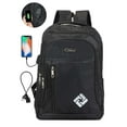 thumbnail image 1 of Luxtrada Travel Laptop Backpack Waterproof Anti Theft Backpack with USB Charging Port Large 14-15.6 Inch Computer Business Backpack for Men Women (Black), 1 of 11