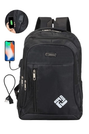 Travel Laptop Backpack Waterproof Anti Theft Backpack with USB Charging Port Large 14-15.6 Inch Computer Business Backpack for Men Women (Black)