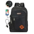 thumbnail image 1 of Luxtrada Travel Laptop Backpack Waterproof Anti Theft Backpack with USB Charging Port Large 14-15.6 Inch Computer Business Backpack for Men Women (Orange), 1 of 11