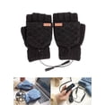 thumbnail image 1 of Luxtrada USB Heated Gloves, Men Women Winter Warm Electric Heating Gloves Mitten, 3 Temperature Settings, 1 of 11