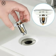 Luxtrada Universal Sealed Pop-up Drain Filter Bathroom Sink Stopper Kitchen Tools 1-1.9" Diameter