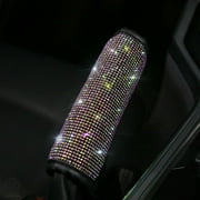 Luxtrada Universal Sparkle Luxury Bling Bling Rhinestone Diamond Car Accessories Decor 1pc Hand brake cover