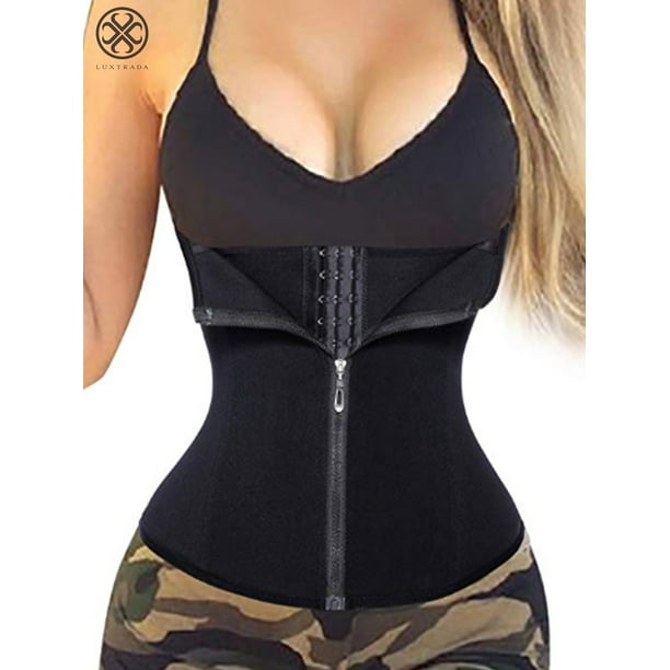 Luxtrada Waist Trainer Corset for Weight Loss Tummy Control Sport Workout Body Shaper Black for Men and Women Size S Walmart Business Supplies