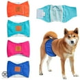 thumbnail image 1 of Luxtrada Washable Male Dog Diapers Belly Manner Band Wrap Waterproof Leak Proof Nappies for Small Medium Large Dog "S, Orange", 1 of 8