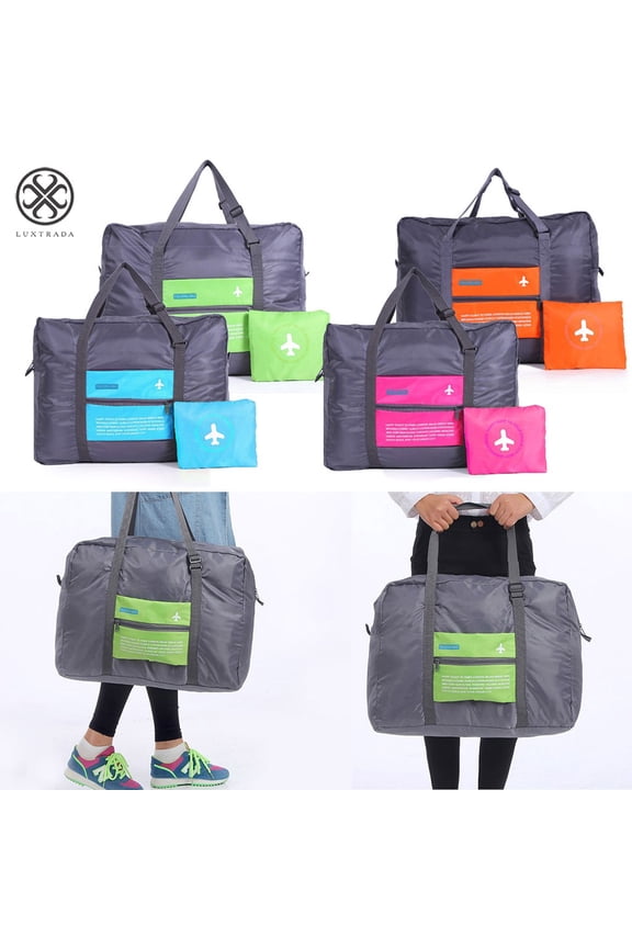 Waterproof Lightweight Women & Men Travel Foldable Duffel Bag for Sports, Gym, Vacation (Blue)