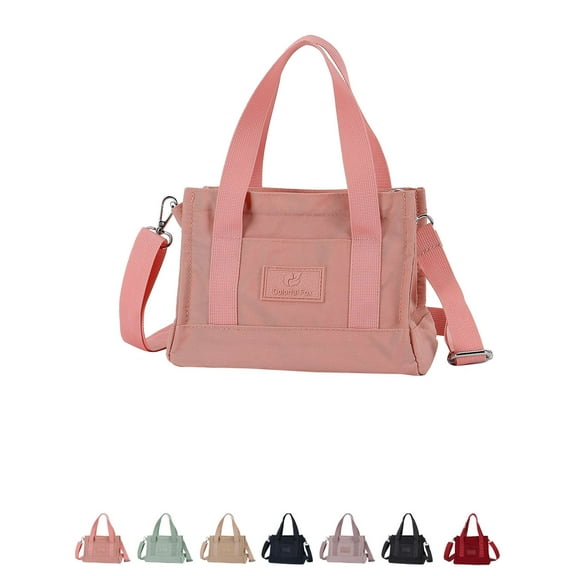 Luxtrada Waterproof Nylon Crossbody Handbag Shoulder Bag Casual Bag Handbag for Women (Pink)