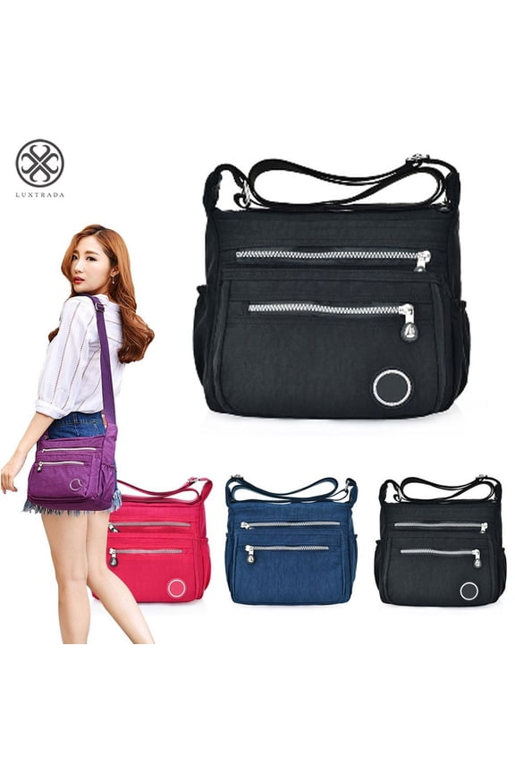 Waterproof Shoulder Bag Fashionable Cross-body Bag Casual Bag Handbag for Women (Black)
