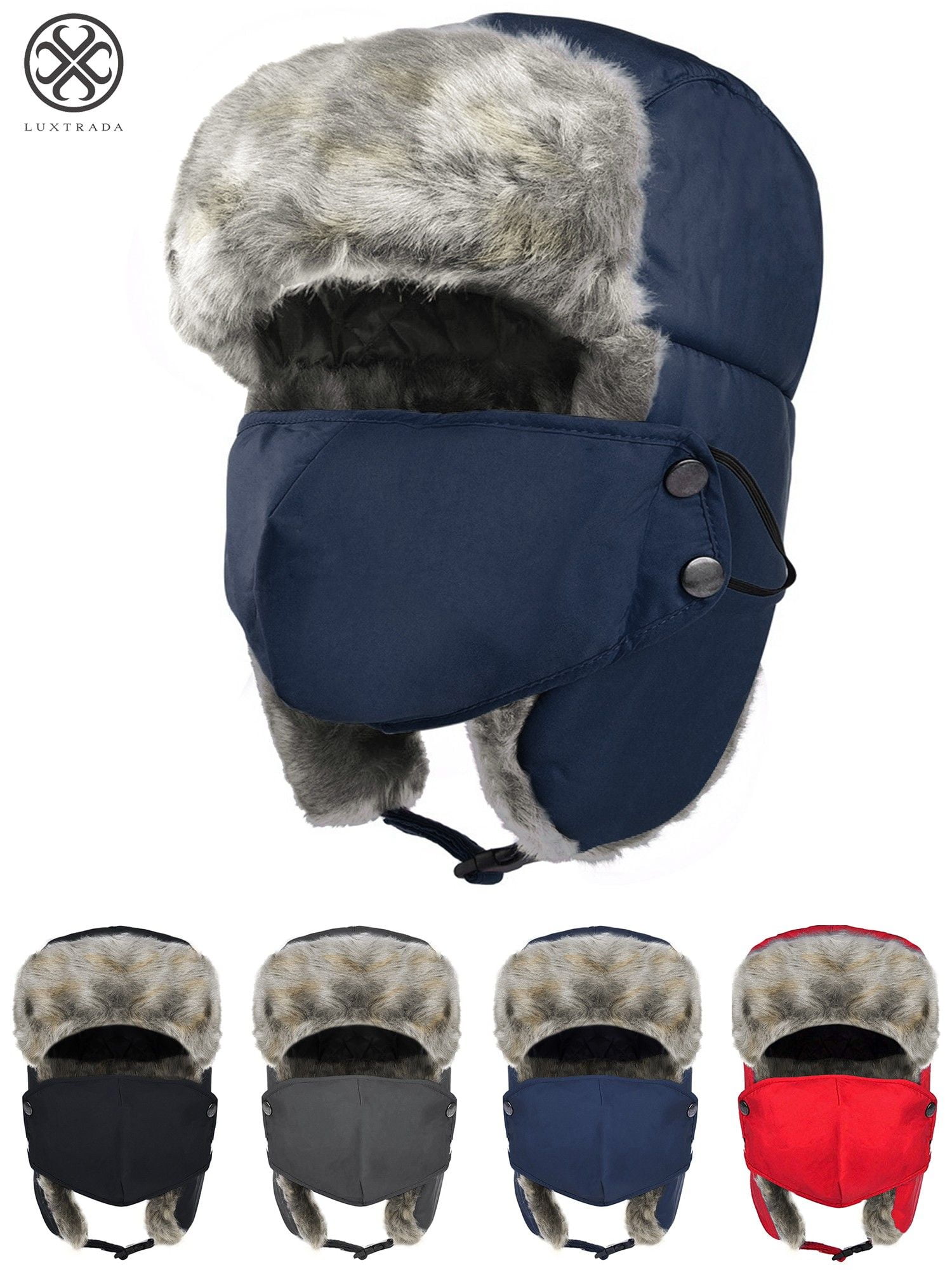 Luxtrada Winter Hats for Men and Women Trooper Hunting Hat Ushanka Hat