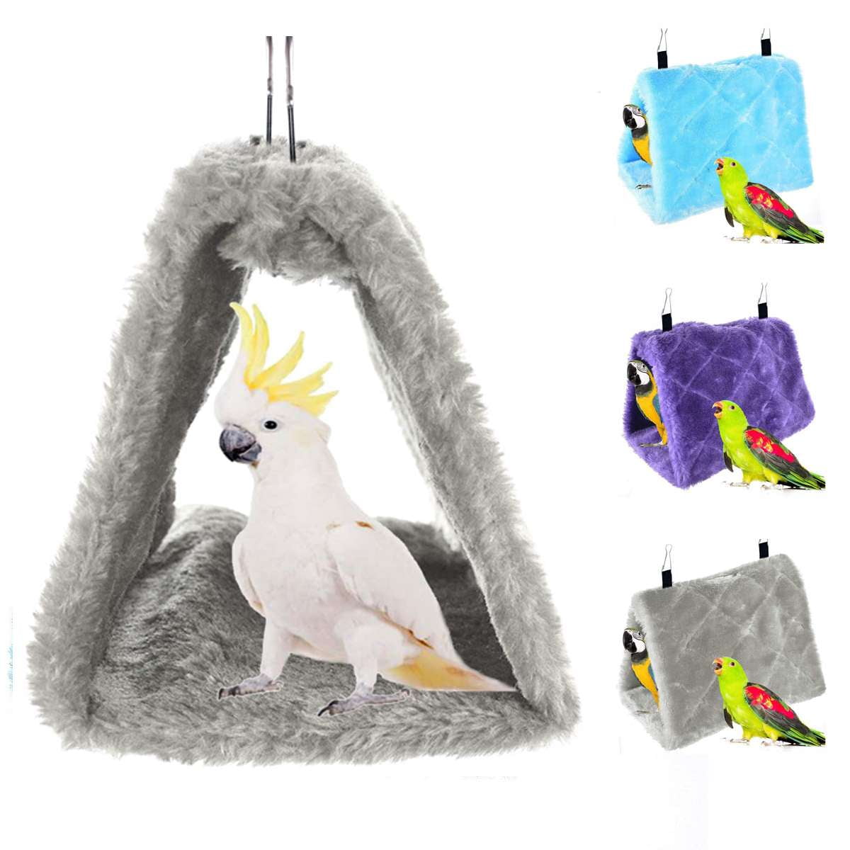Hamster Hideaways For Cages Reference: Luxtrada Winter Warm Bird Nest House Shed Hut Hanging Hammock