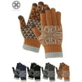 thumbnail image 1 of Luxtrada Winter Warm Texting Gloves Winter Knit Wool Gloves Touchscreen Warm Thermal Soft Lining Elastic Cuff Texting Anti-Slip for Men, 1 of 12