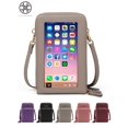 thumbnail image 1 of Luxtrada Women Cell Phone Purse Bag Shoulder Strap Touch Screen Cross-Body Pouch Wallet Gray, 1 of 11