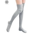 thumbnail image 1 of Luxtrada Women Knit Over The Knee Long Socks Striped Thigh High Stocking Socks, 1 of 7