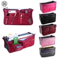 thumbnail image 1 of Luxtrada Women Pocket Large Travel Insert Handbag Tote Organizer Tidy Bag Purse Pouch (Wine Red), 1 of 8