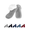 thumbnail image 1 of Luxtrada Women Slipper Socks with Gripper Winter Non Slip Thick Fuzzy Warm Socks Cozy (Gray), 1 of 6