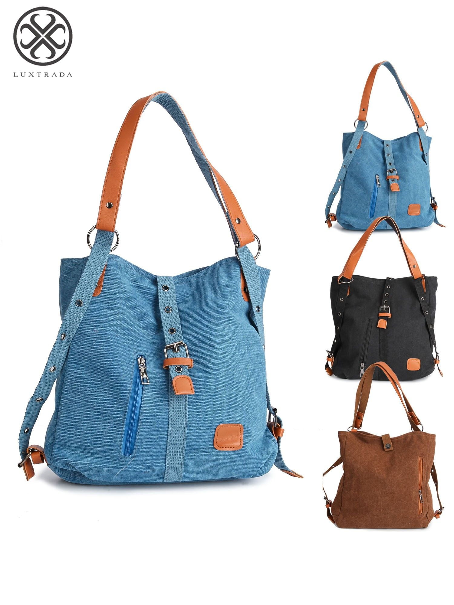 Luxtrada Womens Fashion Casual Canvas Bag Tote Cross El Salvador