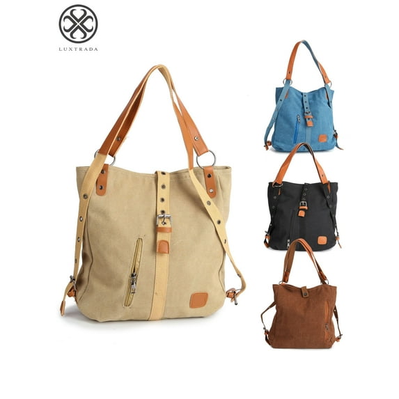 Luxtrada Women's Fashion Casual Canvas Bag Tote Cross Body Shoudler Bags Handbags Satchel Purse