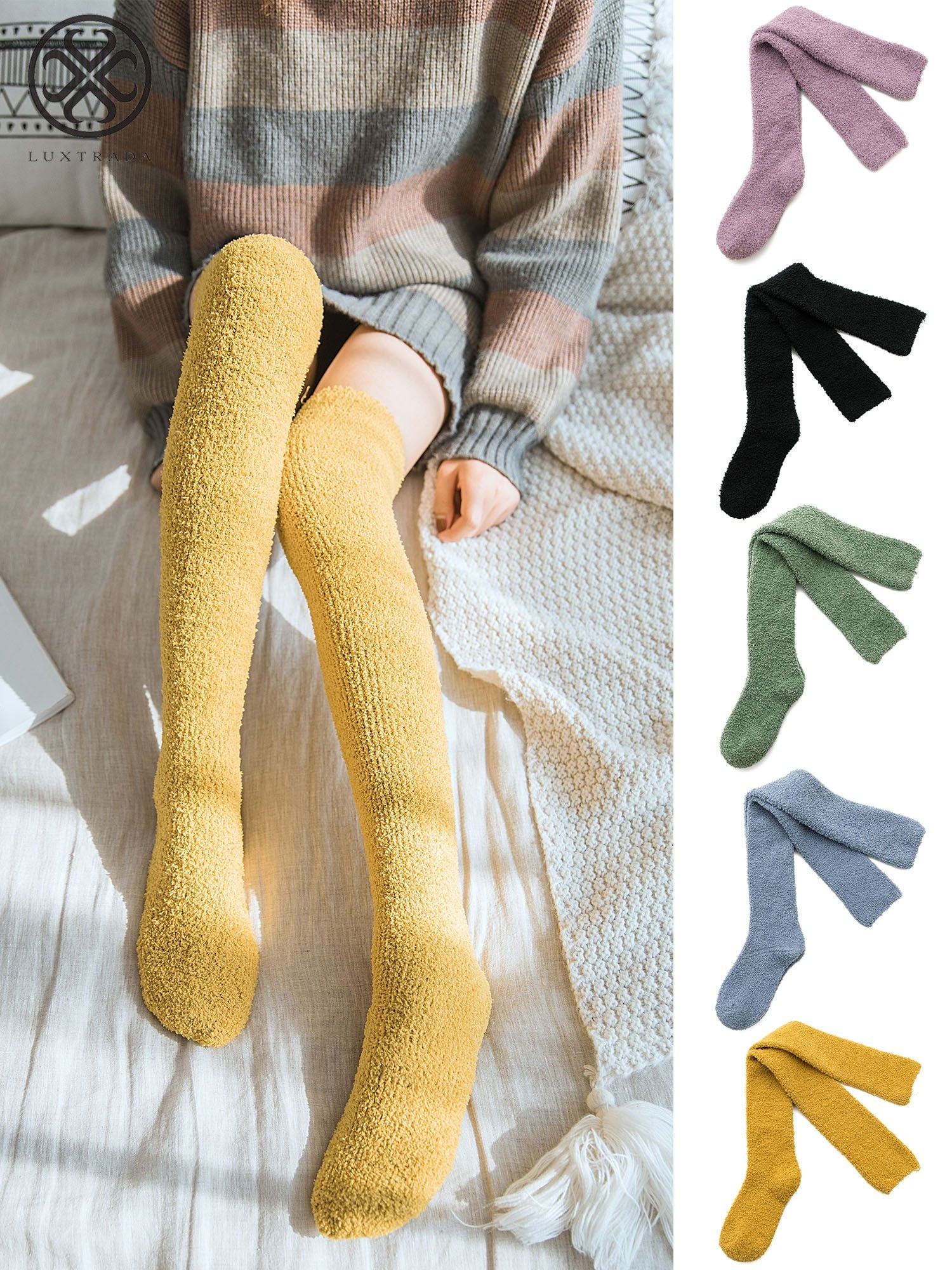 luxtrada-womens-soft-warm-coral-velvet-knee-high-stockings-fuzzy-socks