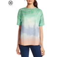 thumbnail image 1 of Luxtrada Womens Summer Short Sleeve Gradient Plus Size Casual Beach T Shirt Tops Blouse Tunic T-Shirt Loose Tunic T-Shirt M-3XL, 1 of 6