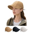 thumbnail image 1 of Luxtrada Womens Sun Visor Hats Wide Brim Beach Hats for Women UV Protection Foldable Sun Hat (Khaki), 1 of 6