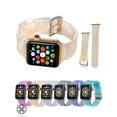 thumbnail image 1 of Luxtrada compatible for Apple Watch 42mm 44mm replacement bands Women Glitter Iwatch Series8/7/6/5/4/3/2/1 Apple Watch SE Silicone Strap "Gold", 1 of 11