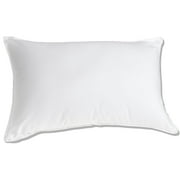 Luxuredown White Goose Down Pillow, Medium Firm, 300 Thread Count Sateen Cover