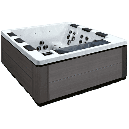 Luxuria Spas Artisan 57 Jet 3 Pump Acrylic Lounger Hot Tub with Speakers and Ozonator