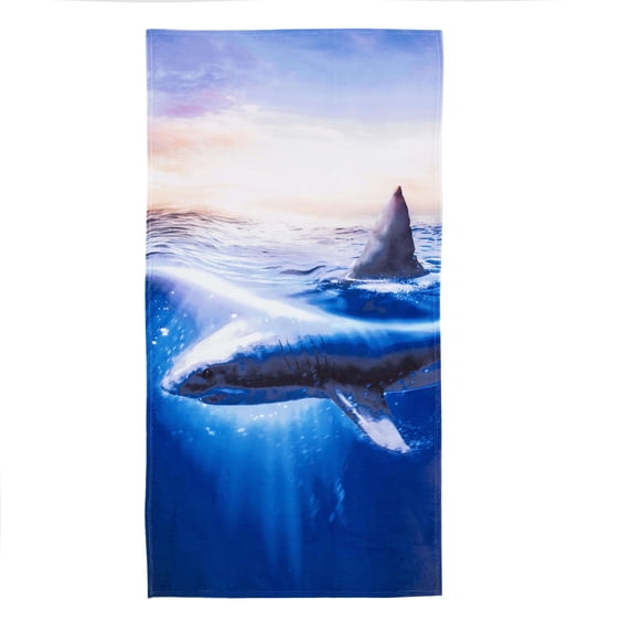 Luxuriant Great White 30in x 60in Beach Towel