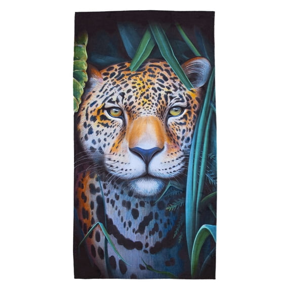 Luxuriant Jungle Leopard 30in x 60in Beach Towel