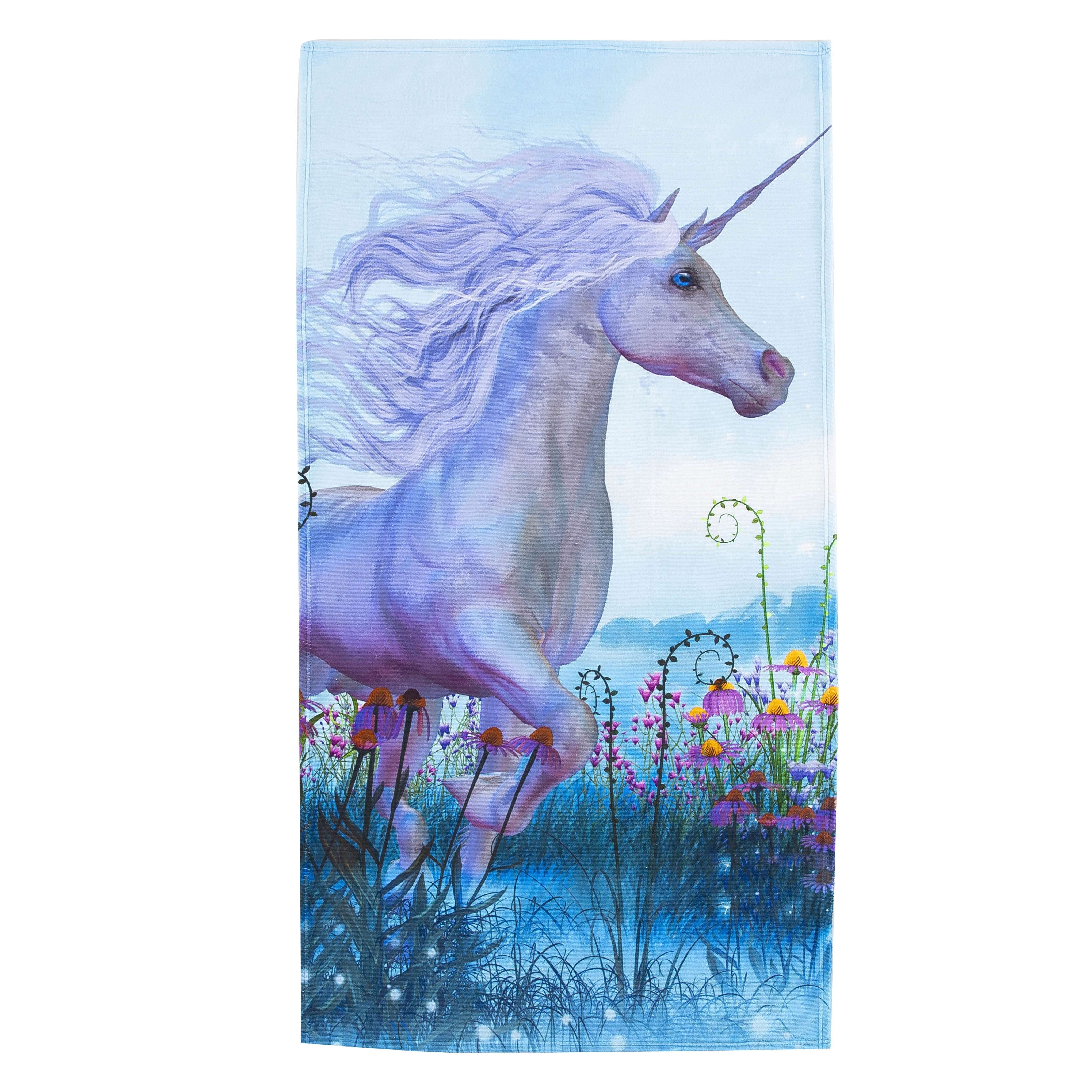 Luxuriant Unicorn 3 30in x 60in Beach Towel