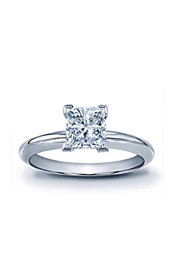 Luxurious 1.08 Ct Diamond Engagement Ring a Princess Cut Symbolized Beauty and Class of Her