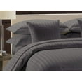 thumbnail image 1 of Luxurious 1 Piece Duvet Cover (90" x 90") 100% Egyptian Cotton 600 Thread Count with Zipper Closure & Corner Ties Ultra Soft & Easy Care Bedding (Queen/Full,) Dark Grey Solid, 1 of 3
