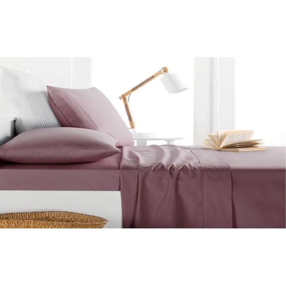 Luxurious 1000 Thread count 100% Egyptian Cotton Quality Sheet Set (Queen, Purple)