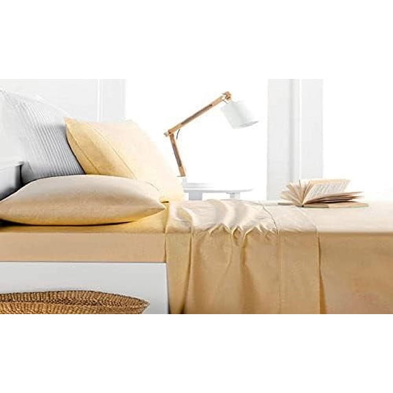 Luxurious 1000 Thread count 100% Egyptian Cotton Quality Sheet Set (Twin Extra Long, Gold)