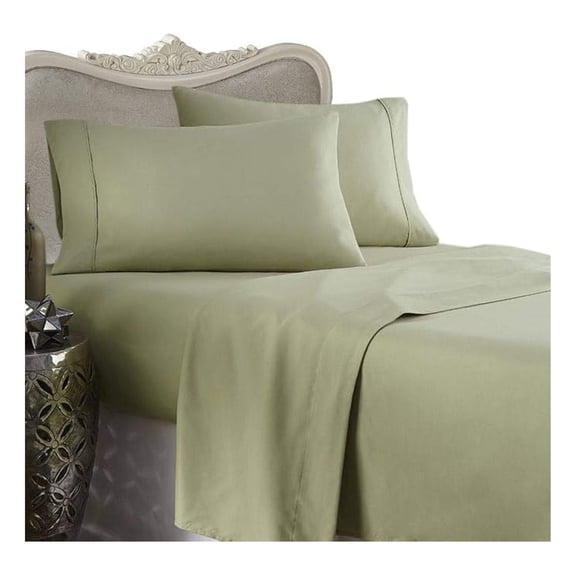 Luxurious 250 TC Queen SAGE Egyptian Cotton Sheet Set 250TC