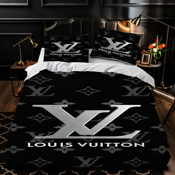 3-Piece Red Duvet Cover Set with Elegant Gold Decorative Patterns ...