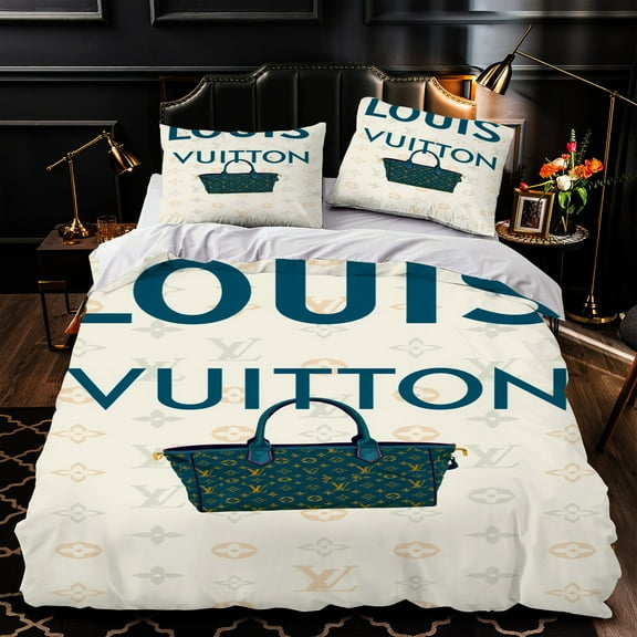 Luxurious 3-Piece Duvet Cover Set - Handbag Design Elegant Fashion-Inspired Bedding Perfect for Chic Bedrooms