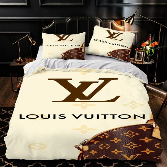Luxurious 3-Piece Duvet Cover Set with Bold Design - Elegant Black & Gold Pattern for Modern Bedrooms