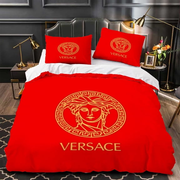Luxurious 3-Piece Red Duvet Cover Set Design Elegant Modern Bedding for Stylish Bedrooms
