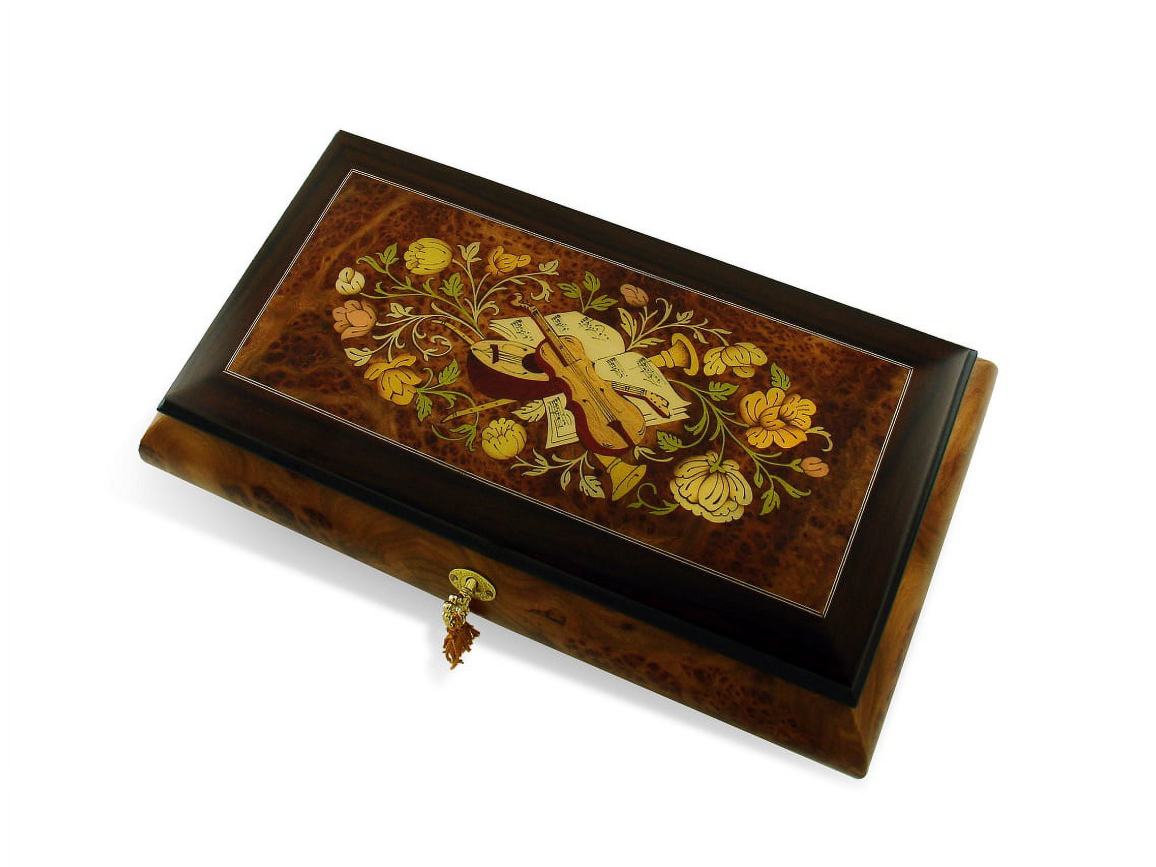 Luxurious 30 Note Grand Musical Instrument and Floral Music Jewelry Box ...