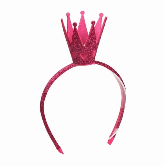Luxurious 3D Hollowed Crown Hairband with Glittering Decors Adult Kids Music Festival Hairhoop Party Celebration Props