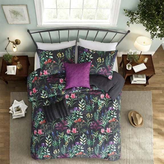Luxurious 5Piece Bedding Set Hypoallergenic Polyester Glam Farmhouse Design Perfect for Home Dcor