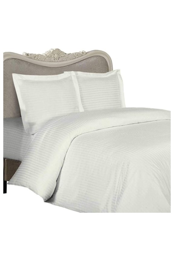 Luxurious 800-Thread-Count Egyptian Cotton 800TC Sheet Set, King, Damask Stripe 800 TC