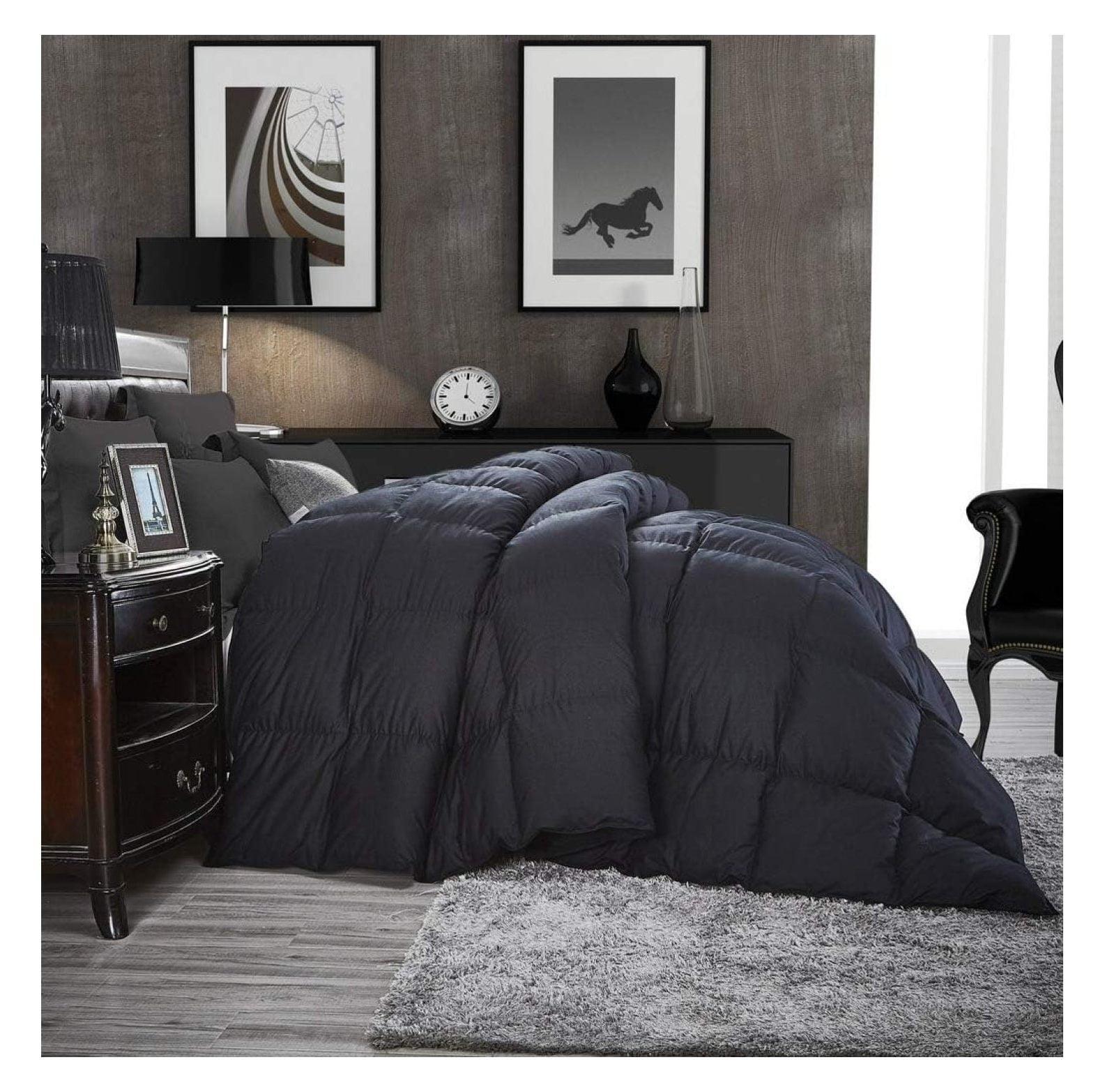 Luxurious AllSeason Goose Down Comforter Queen Size Duvet Insert