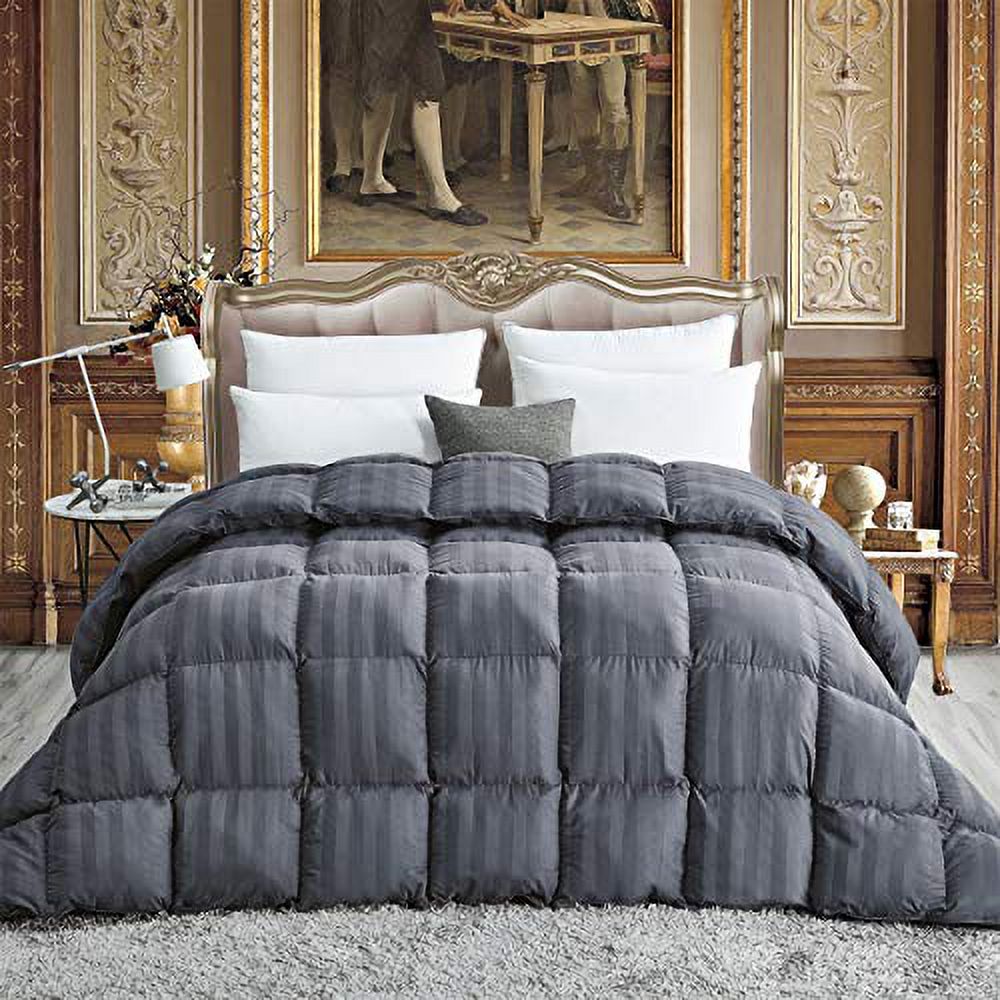 Luxurious AllSeason Goose Down Comforter Queen Size Duvet Insert
