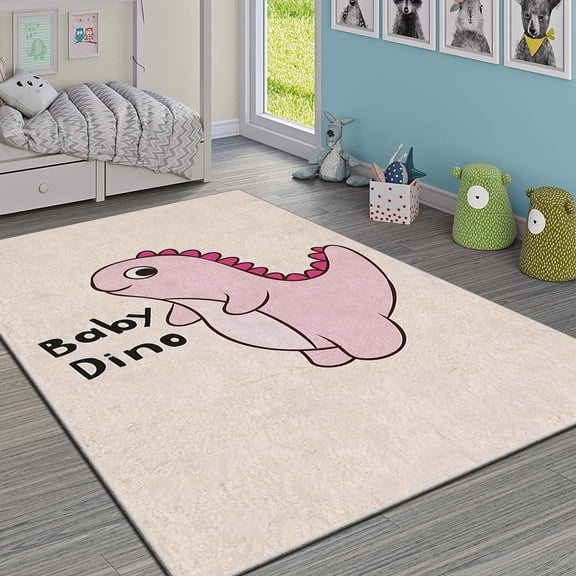 Luxurious Area Rug, 4.6 x 7.2 ft, 100% Polyester, 740 g/m | Non-Slip Felt Dot Underside, Laminated Sponge for Comfort, Antibacterial | Stylish Velvet Fabric with Digital Print