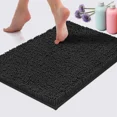 thumbnail image 1 of Luxurious Bathroom Mat Extra-Soft Plush Bath Shower Bath Mat,Chenille Microfiber Material, Super Absorbent Shaggy Bath Rug. Machine Wash & Dry, 1 of 9