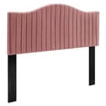 thumbnail image 1 of Luxurious Brielle Channel Tufted Velvet Headboard - King/California King, 1 of 2