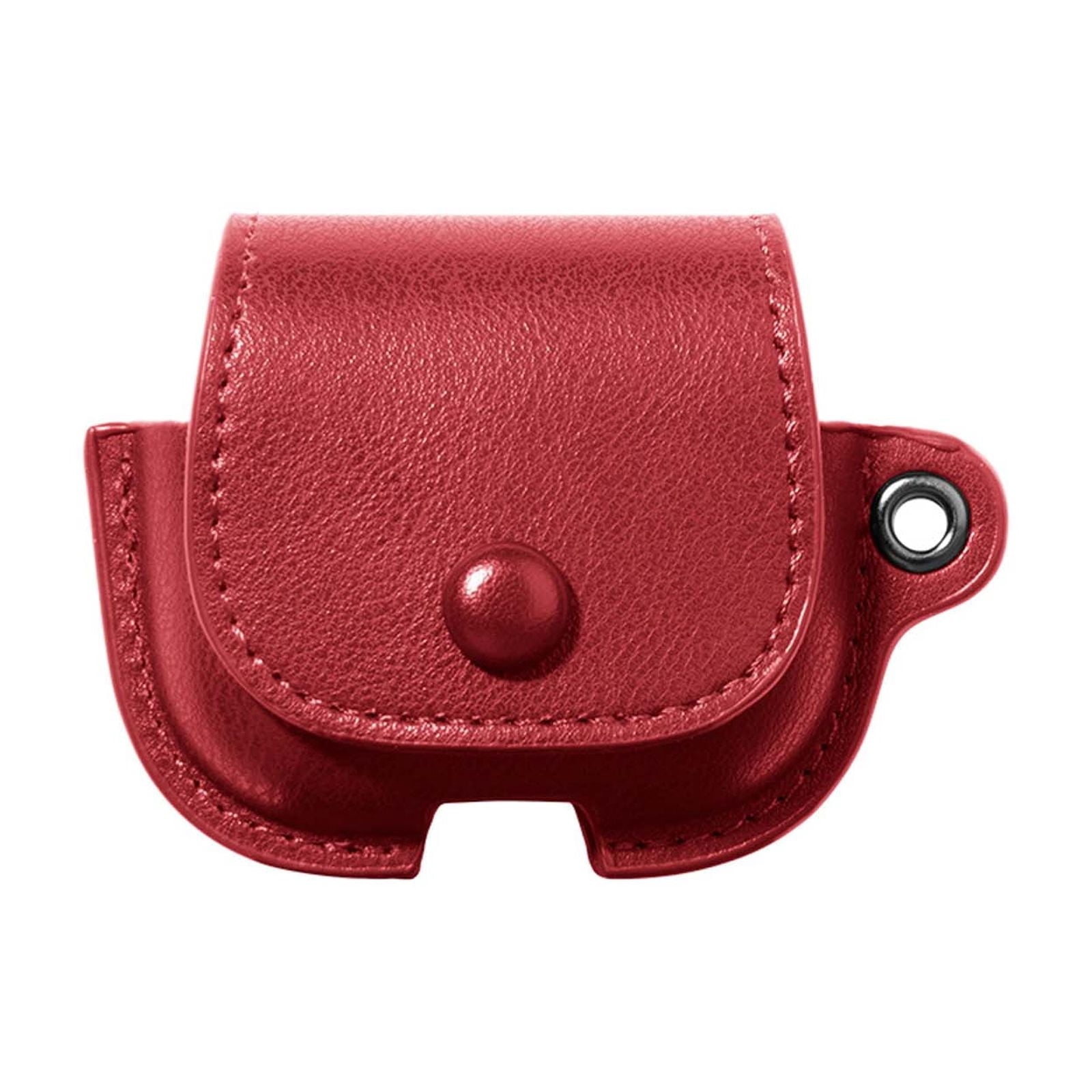 Mujjo Echelon Leather Case For AirPods Pro 3rd Gen - Wireless Charging, Bronze Red, Premium
