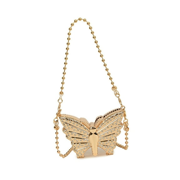 Luxurious Chain Mini Handbag Sparkling Rhinestones Small Shoulder Bags Crossbody Purse For Evening Gatherings